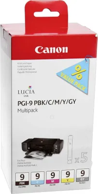 Obrázek produktu pro Canon 1034B013, Standardní výtěžnost, Azurová, Šedá, Purpurová, Černá fotografická, Žlutá, 5 kusů, Balení více kusů