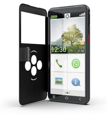Image de Emporia Smart.7lite, 13.8 cm (5.45"), 6 Go, 128 Go, 13 MP, Android 15, Noir