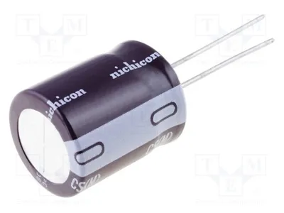 Produktbild von 5x Kondensator: elektrolytisch 33uF THT Ø10x20mm 200VDC  20% UCS2D330MPD Elektrol