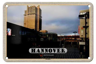 Produktbild von Blechschild Städte Hannover Raschplatz Stadt 18x12cm Geschenk Schild