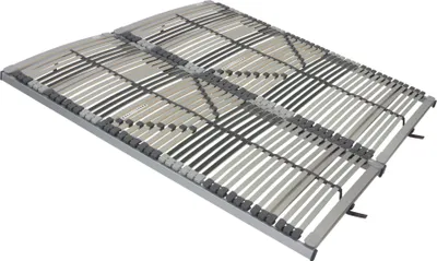 Produktbild von Lattenrost 200x220 cm (2er Set 100x220) - Nimbo NV - 44 Leisten - 7 Zonen - Schulterzone - Nicht durchgehender Lattenrost