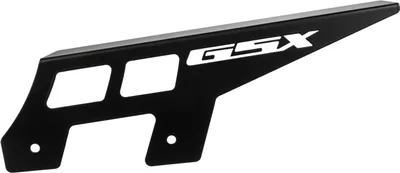 Produktbild von Kettenschutz kompatibel mit Suzuki GSX 600 F BJ 1990-07 / GSX 750 F BJ 1990-06 / GSX 1100 F BJ 1990-96 Logo schwarz