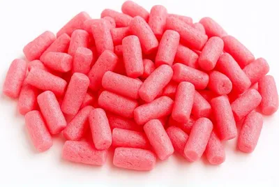 Produktbild von 100 Liter Verpackungschips Rosa Zylinderform Polsterchips Füllchips Packpolster