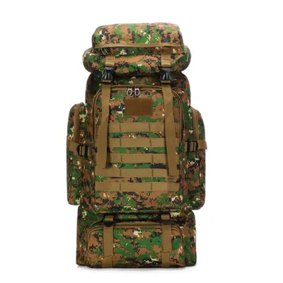 Image de sac à dos tactique 80L Pêche Camping Formation Sac à dos étanche Extérieur