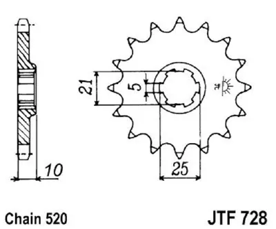 Obrázek produktu pro Ritzel 15Z 520