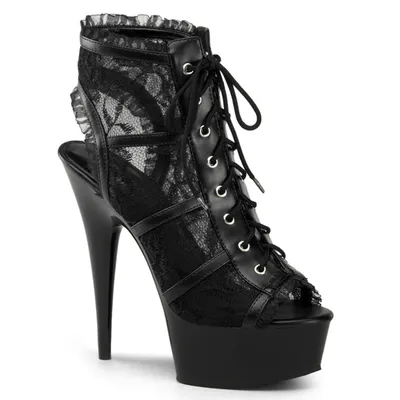 Obrázek produktu pro Dámské boty DELIGHT-696LC by Pleaser, Black EU 41, US 11