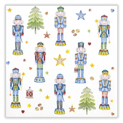 Produktbild von 20 Servietten Nutcrackers - Nussknacker und Bäume 33x33cm