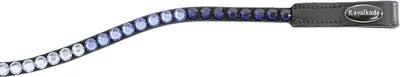 Immagine prodotto di Kavalkade browband Delight nero warmblood stretto curvo grandi strass, colore:blu