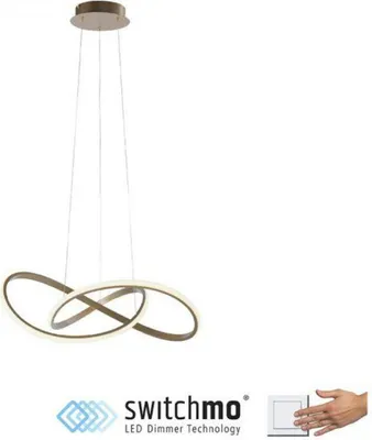 Produktbild von JUST LIGHT MARIA LED Pendelleuchte Warmweiss 25W Gold/Weiß 15402-60