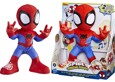 Productafbeelding van Spidey Dances and Crawls. Interactive Plush with Music and Sounds. Superhero Toys for Ages 3 and Up. Spidey and Friends Extraor