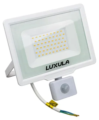 Obrázok produktu pre LUXULA LED reflektor, 50 W, 3000 K (teplá biela), biela, IP65