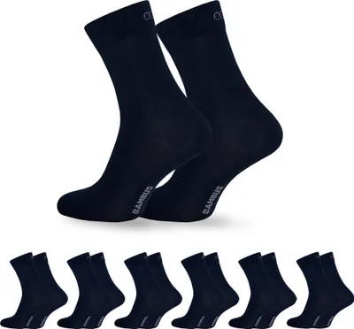 Produktbild von OCERA 6x Bambus Socken (Uni) für Damen und Herren in verschiedenen Farben - Blau 43/46