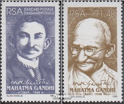 Produktbild von Briefmarken Südafrika 1995 Mi 971-972 (kompl.Ausg.) gestempelt Mahatma Gandhi