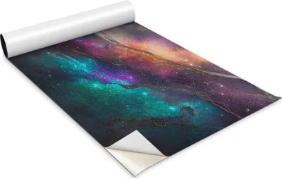 Produktbild von Selbstklebende Möbelfolie - Dekorationsfolie - Tischmöbel - Zuschneidbar - Weltraummarmor - 100 x 50 cm