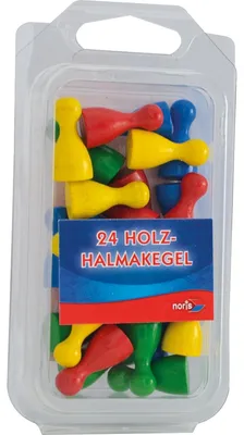 Image de Noris 24 Cônes Halma en bois multicolores
