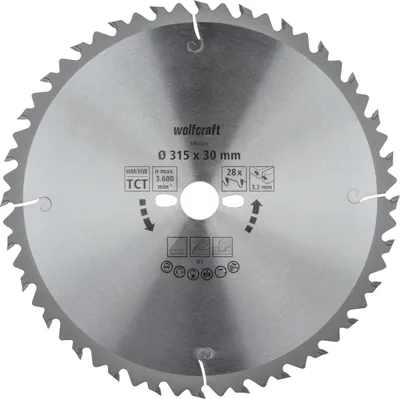 Produktbild von Wolfcraft Kreissägeblatt Serie grün Ø 315 mm Bohrung Ø 30 mm