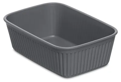 Organizer A6 aus Polypropylen, BPA-frei, grau, 11,3x17x5,6 cm