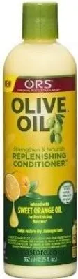 Produktbild von ORS Olive Oil Replenishing Conditioner 362 ml – Intensive Pflege und Feuchtigkeit, Haarspülung mit Glycerin, Olivenöl & Kollagen, für alle Haartypen, stärkt und schützt