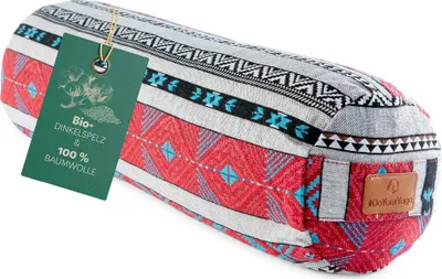 Produktbild von #DoYourYoga  Yoga-Bolster Tarik  - gefüllt mit Dinkelspelz - Rund - Style 16