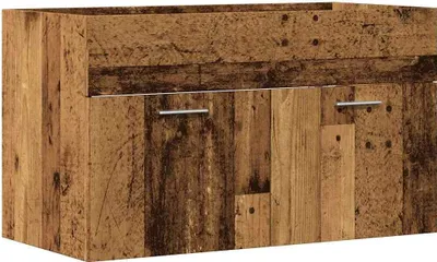 Zdjęcie produktu dla vidaXL Szafka pod umywalkę o wyglądzie starego drewna 80x38,5x46 cm