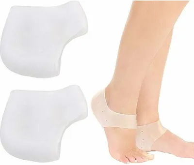 Produktbild von Silikon-Fersensocken für trockene, rissige Fersen und Fissuren, 1 Paar