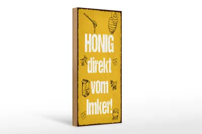 Produktbild von Holzschild Honig direkt vom Imker, 27x10 cm , Bienen