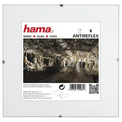 Imagen del producto de Hama Clip-Fix, cristal antirreflejos, 30 x 30 cm