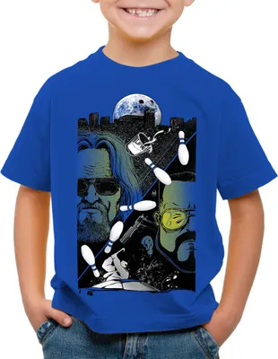 Produktbild von style3 The Dude T-Shirt Kinder lebowski bowling bowler big rude
