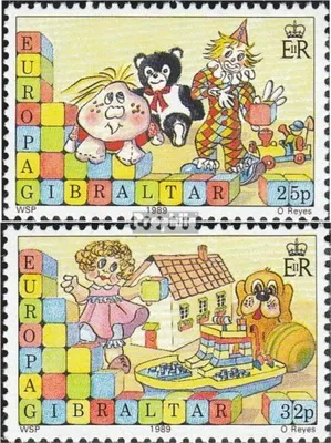 Produktbild von Briefmarken Gibraltar 1989 Mi 563-564 (kompl.Ausg.) postfrisch Kinderspiele