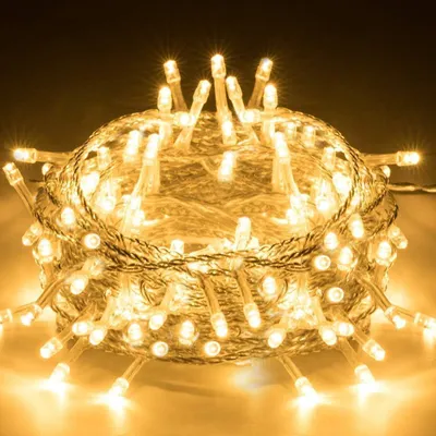 Obrázok produktu pre Vianočné osvetlenie na vonkajšie použitie, 10 metrov, 100 LED žiaroviek – Nový rok – Vianočný stromček – Oslava