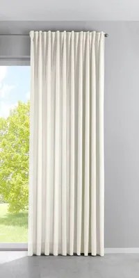 Produktbild von Vorhang Blickdicht »PALERMO« HxB 250x300 cm Creme Gardine Extra Breit Matt Lichtdurchlässig Verdeckte Schlaufen Raffhalter Gardinenband, 100002651