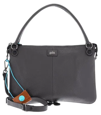 Produktbild von Gabs Leder Schultertasche Umhängetasche Edgy Shoulder Bag Lava dunkelgrau