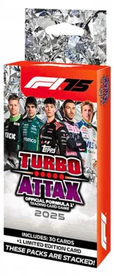 Produktbild von Attax 2025 F1 Topps Turbo Cards Eco Pack Blister Pack – 3 Formula 1 Sachets
