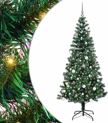 Immagine prodotto di vidaXL Albero di Natale artificiale preilluminato verde 210 cm