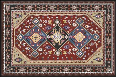 Produktbild von Türmatte Perser rot Vintage in 40x60 cm als Fussabtreter