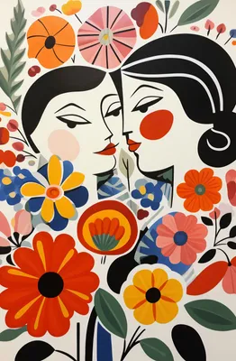 Produktbild von Plakat 53x81cm Blumenromanze