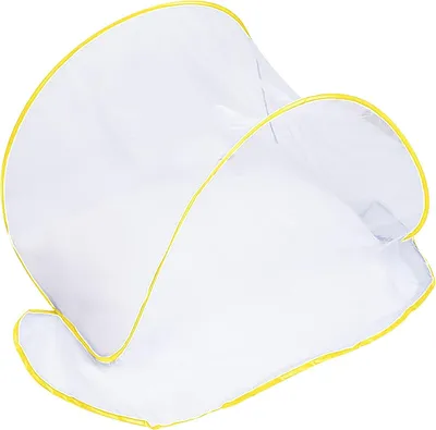Image de Moustiquaire pliable - protection légère contre les insectes pour les voyages - jaune