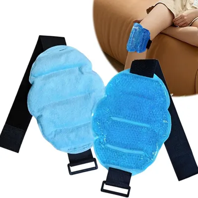 Image de Compresses réfrigérantes pour les genoux, poches de glace pour les genoux, compresses réfrigérantes réutilisables pour les genoux, destinées aux blessures, aux opérations du genou et au soulagement des douleurs articulaires et musculaires