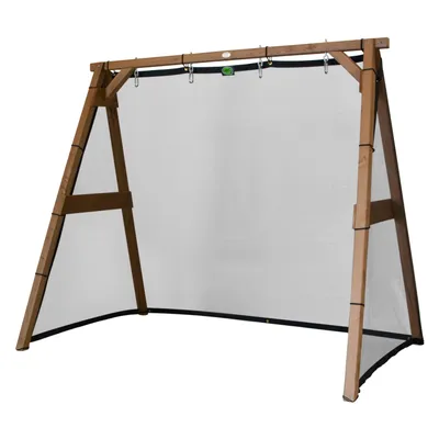 Image de Axi 4-In-1 Sportsfun Marron | Cadre 4-In-1 Pour Balançoire, Football, Volley-Ball Et Tennis | Portique Balançoire Et Buts