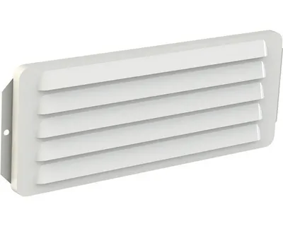 Obrázek produktu pro Větrací mřížka zadního odvětrání pro komín, 110 x 280 mm, bílá