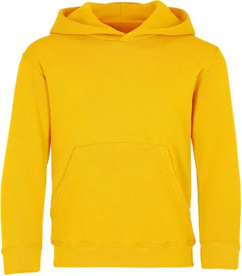 A plain yellow hoodie.