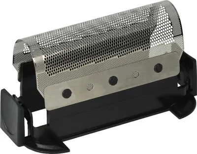 Produktbild von vhbw 1x Scherfolie kompatibel mit Braun 5561, 5563, 5420, 5554, 5421, 5556, 5526, 5428, 5426, 5422, 5423 Elektrorasierer + Rahmen, schwarz/silber