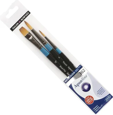 Zdjęcie produktu dla Daler Rowney Aquafine Zestaw pędzli 3 szt.