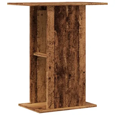 Image de vidaXL Support pour aquarium imitation vieux bois 36x60,5x72,5 cm Matériau dérivé du bois