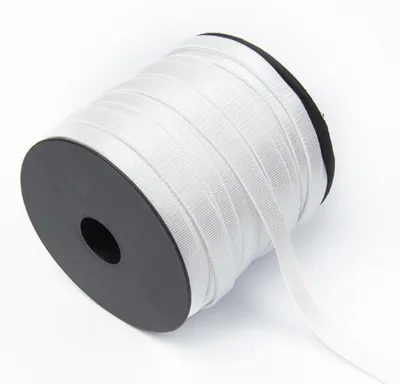 Produktbild von Elastisches Gummiband - 8 mm breit und 10 m lang - Zum Nähen und Basteln von Kleidung und Unterwäsche - Weiß