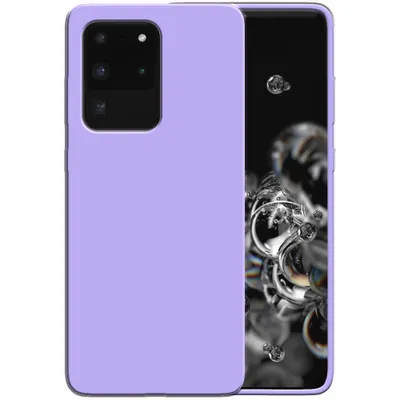 Zdjęcie produktu dla Etui silikonowe Smartphonica do Samsung Galaxy S20 Ultra z miękkim wnętrzem - fioletowe