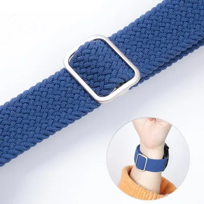 Produktbild von BStrap Elastic Nylon Armband für Xiaomi Watch S1 Active, rainbow