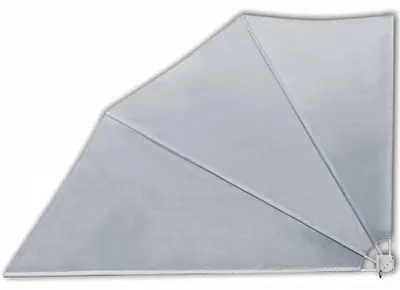 Produktbild von vidaXL Faltbarer Balkonfächer Grau 160×240 cm
