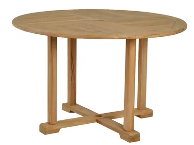 Produktbild von MiaMöbel Gartentisch 120 cm Gartenmöbel Outdoor Modern Massivholz Teak Honig