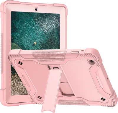 Produktbild von Schutzhülle für iPad 2/3/4, 3 Schichten mit Ständer Strapazierfähig Hülle für iPad 2/ iPad 3/ iPad 4 Roségold